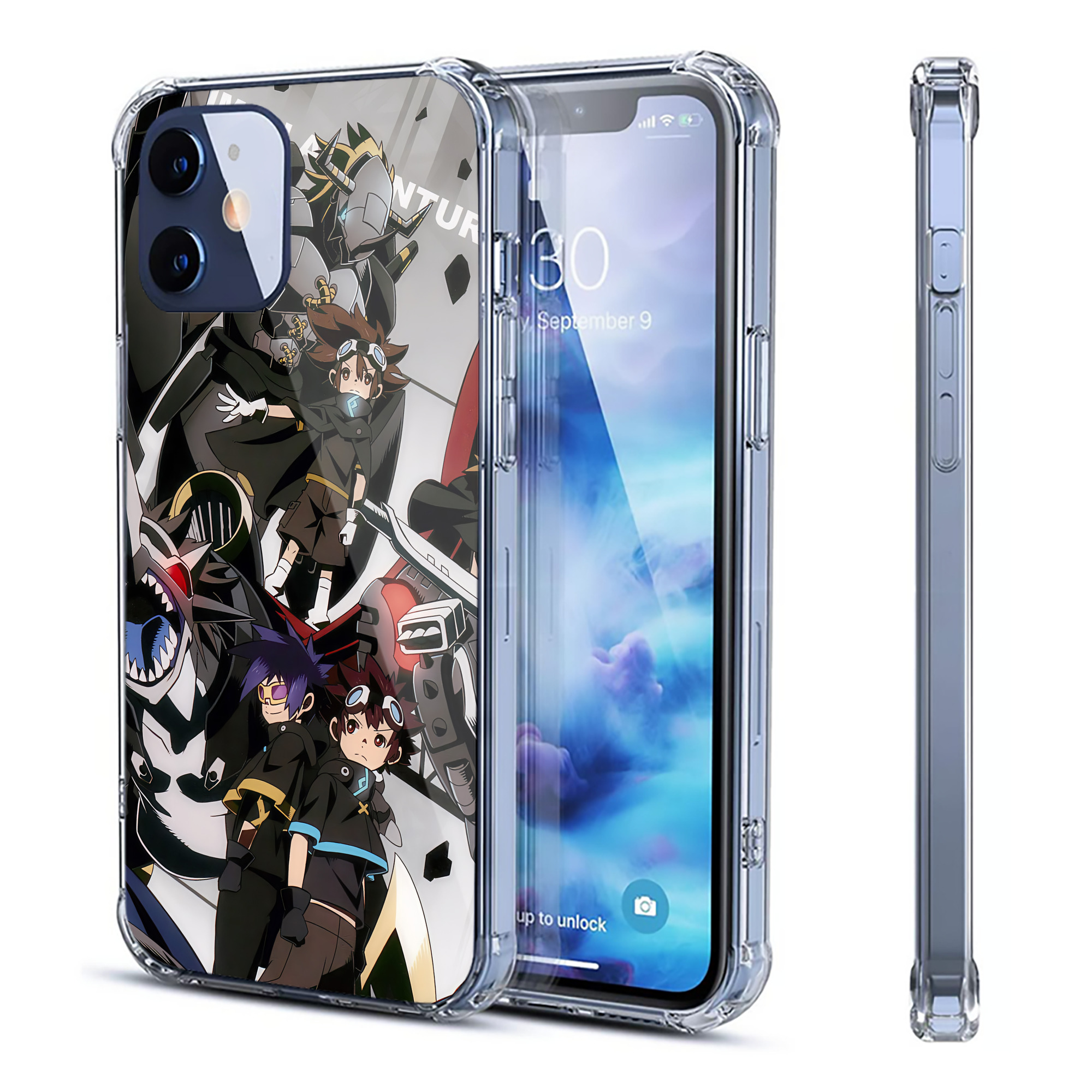 （画像用） Digimon デジタルモンスター/デジモン 【iPhone 12シリーズ対応】透明スマホケース（クリアソフトケース）